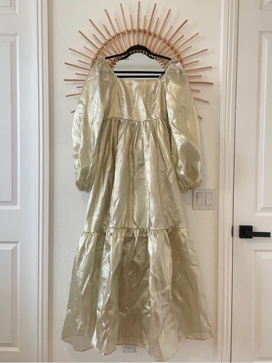 Aura Dresses & Skirts - Aura Gold Shimmer Maxi Dress